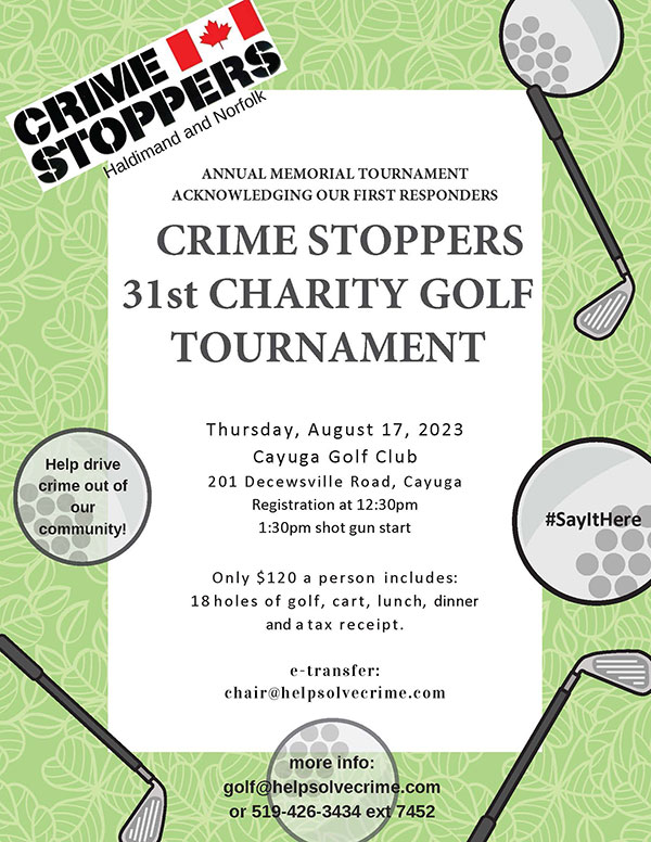 Crime Stoppers 31st Charity Golf Tournament