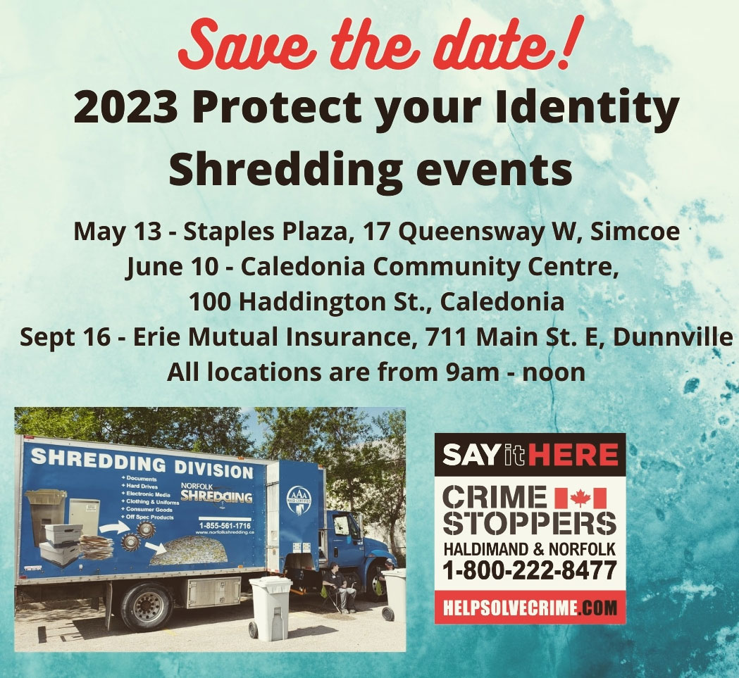 Save the Date! Shredding Events
